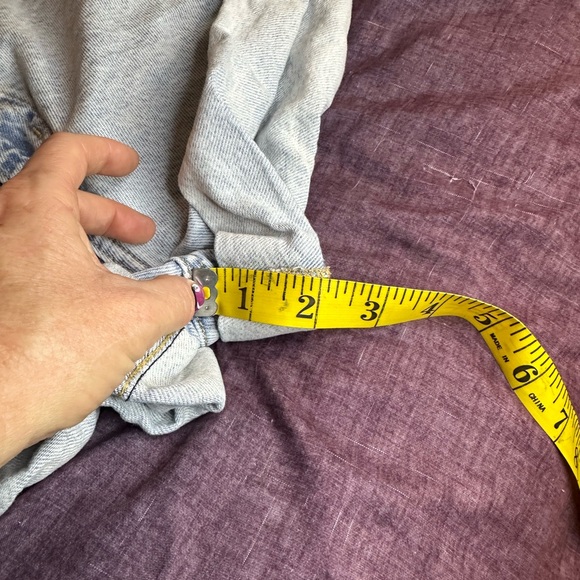 Wild Fable Blue Jean Shorts High-Waisted Relaxed Fit size 0/25 - Picture 4 of 6